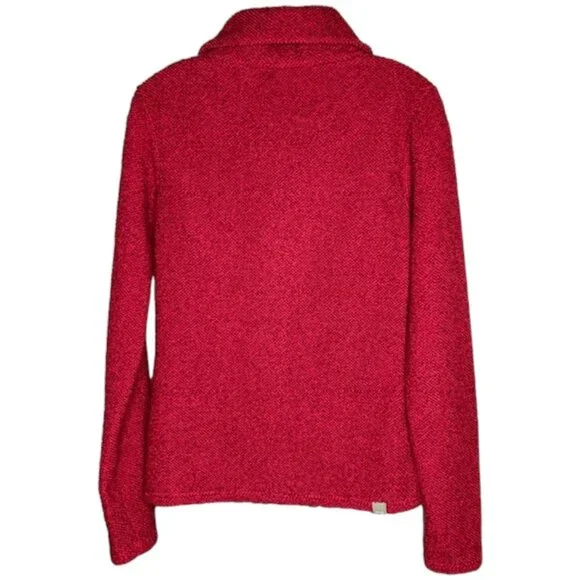 Bench Okehampton Textured Fleece Jacket - Raspberry - S - Picture 6 of 11